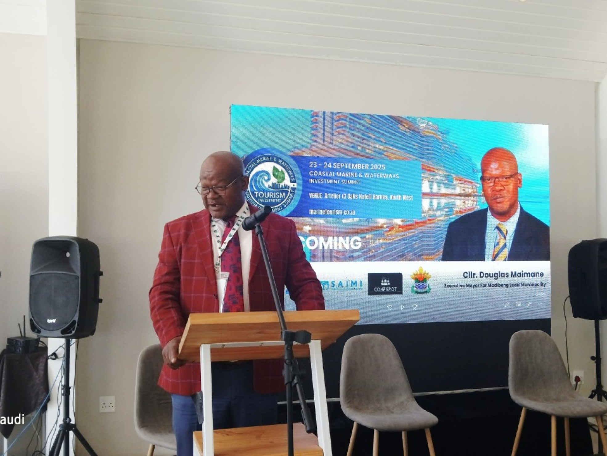 the executive mayor of madibeng local municipality, cllr. douglas maimane